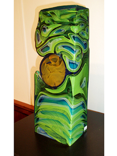 Enigma Green Slab by Michael & Misato Mortara