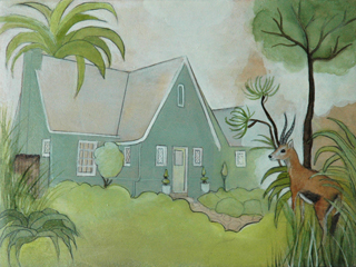 A Picturesque Cottage In A Wooded Glen by Kirsten Rae Simonsen
