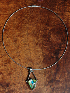 Faceted Pendant & Wire by Monika Reimann