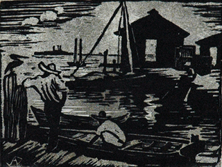 Fish Dock by J.S.A.  Dudley