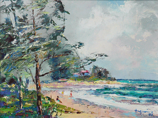Pounders Beach by Hiroshi Tagami (1928-2014)