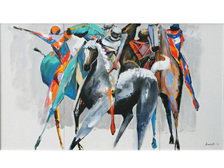 Polo Players by Luigi Fumagalli