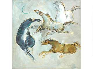 Five Horses by John Young (1909-1997)