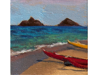 Red Canoe by Lynne Boyer