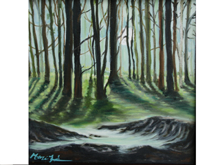 Moonlit Forest by Marcia Franklin