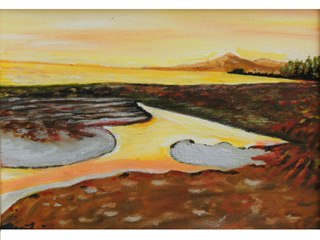 Reflecting Yellow Skies by Marcia Franklin