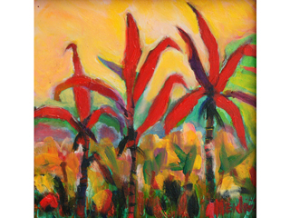 Red Crotons #4 by Anthony  Mendivil