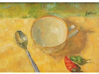 Red and Green Peppers by Fred  Salmon