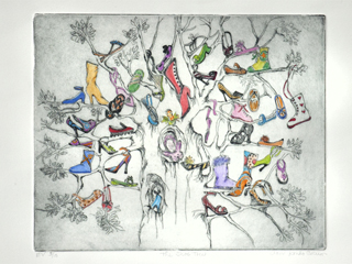 The Shoe Tree ev 8/15 by Ann Kondo Corum