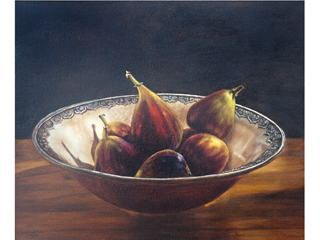 Antique Bowl with Figs by Madeleine McKay