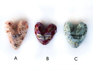 Ceramic Hearts - Group 5 by Suzanne  Wolfe
