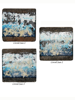 Coral Sea by Cindy  Bloomfield Black (View 2)