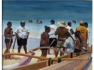 Regatta (sketch) by Burton  Uhr