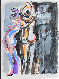 Untitled:  3 Figures by Luigi Fumagalli