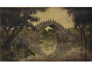 Bridge to Summer Palace - Peking by Charles Bartlett (1860-1940)