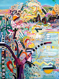 Backyard View 3, Delicious by Ellen Dieter