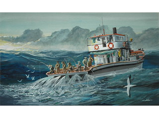 Aku Fishing: Anticipation by Norman Nagai
