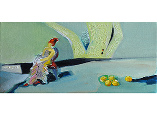 From Ipad to Canvas 2:  Woman in Front of Tom by Ellen Dieter