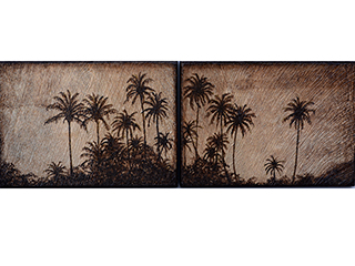 Eastside Palms-Diptych by Pati O'Neal