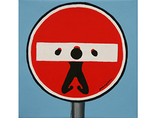 Tagged Sign #2 (Florence, Italy) by Ingrid Manzione