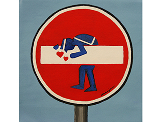 Tagged Sign #3 (Florence, Italy) by Ingrid Manzione