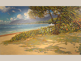 Pounders Beach North Shore Oahu by Russell Lowrey
