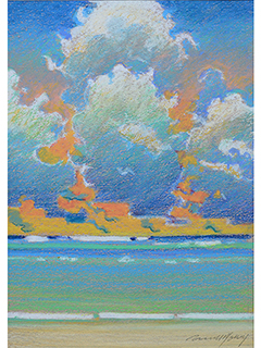 Seascape Sunset by Russell Lowrey