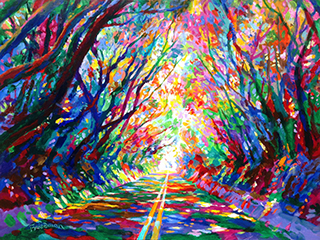 Old Pali Road by David  Friedman (1941-2024)