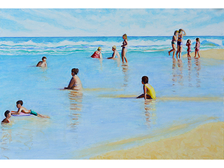 Relaxing at the Beach by Tom Smith