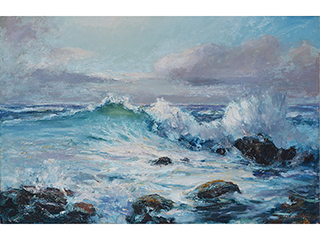 Crashing Wave by Hajime Okuda (1906-1992)