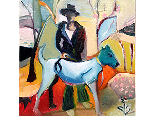 Man and His Dog by Ellen Dieter