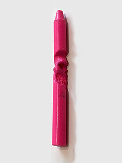 A Bone To Pick (Pink Skull) by Lauren Jo