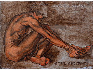 Male Nude-Side View by Snowden Hodges
