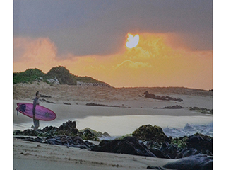 Pink Surfboard by Perry Sorenson