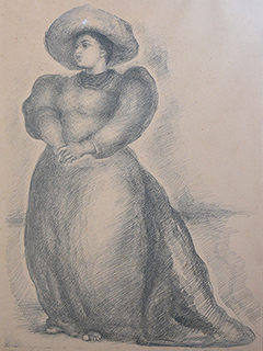 Staring Woman by Madge Tennent (1889-1972)