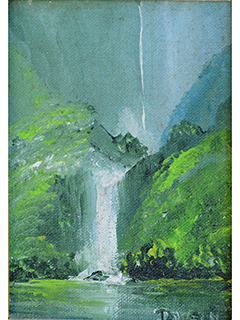 Untitled-Waterfall scene by Joe Dowson