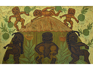 Untitled-Batik by   Unknown Artist