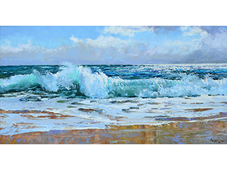 Sparking Surf Makapuu  by Hiroshi Tagami (1928-2014)