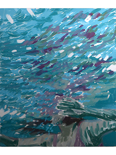 Untitled Swimmer by Carol  Bennett