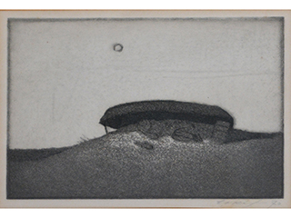 Man under Rock by Tom Okimoto (1928-2011)