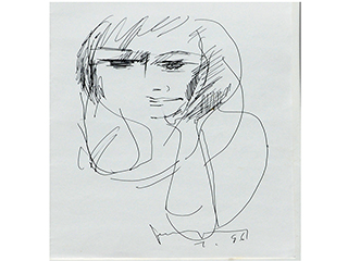 Portrait of a Woman 1 by John Young (1909-1997)