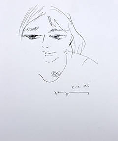 Portrait with Double Heart by John Young (1909-1997)