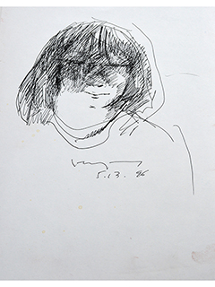 Shadowed Portrait 2 by John Young (1909-1997)