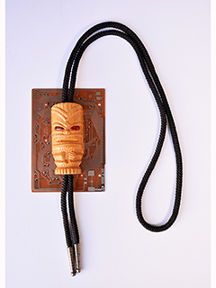 Techi Tiki Bolo Tie by Jesse Christensen