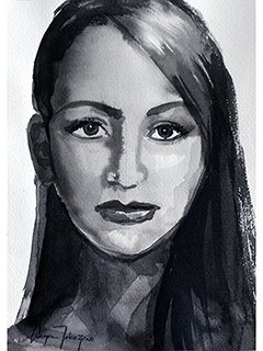 Ink Wash Study by Wayne Takazono