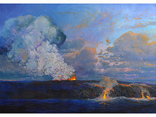 Volcano Series - Kilauea Flow - 'B' by Hamilton Kobayashi (1951-2023)
