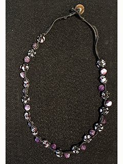 Lampworked Glass & Amethyst #4 by Elaine Imoto