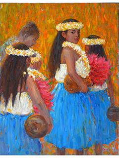 Hula Blue by Victor  Gao