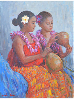 Girls with Ipu by Victor  Gao