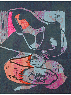 Woman Dressing 1/4 by Winnifred Hudson (1905-1996)